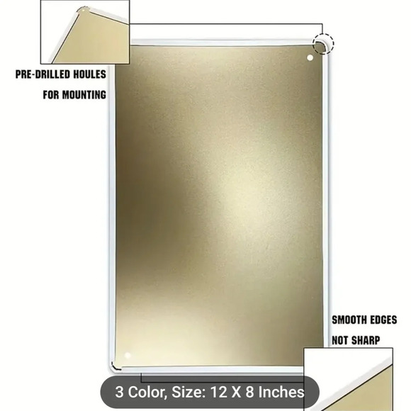 "Please leave packages deliveries here"  tin metal sign, USPS FedEx UPS Amazon - Picture 3 of 4